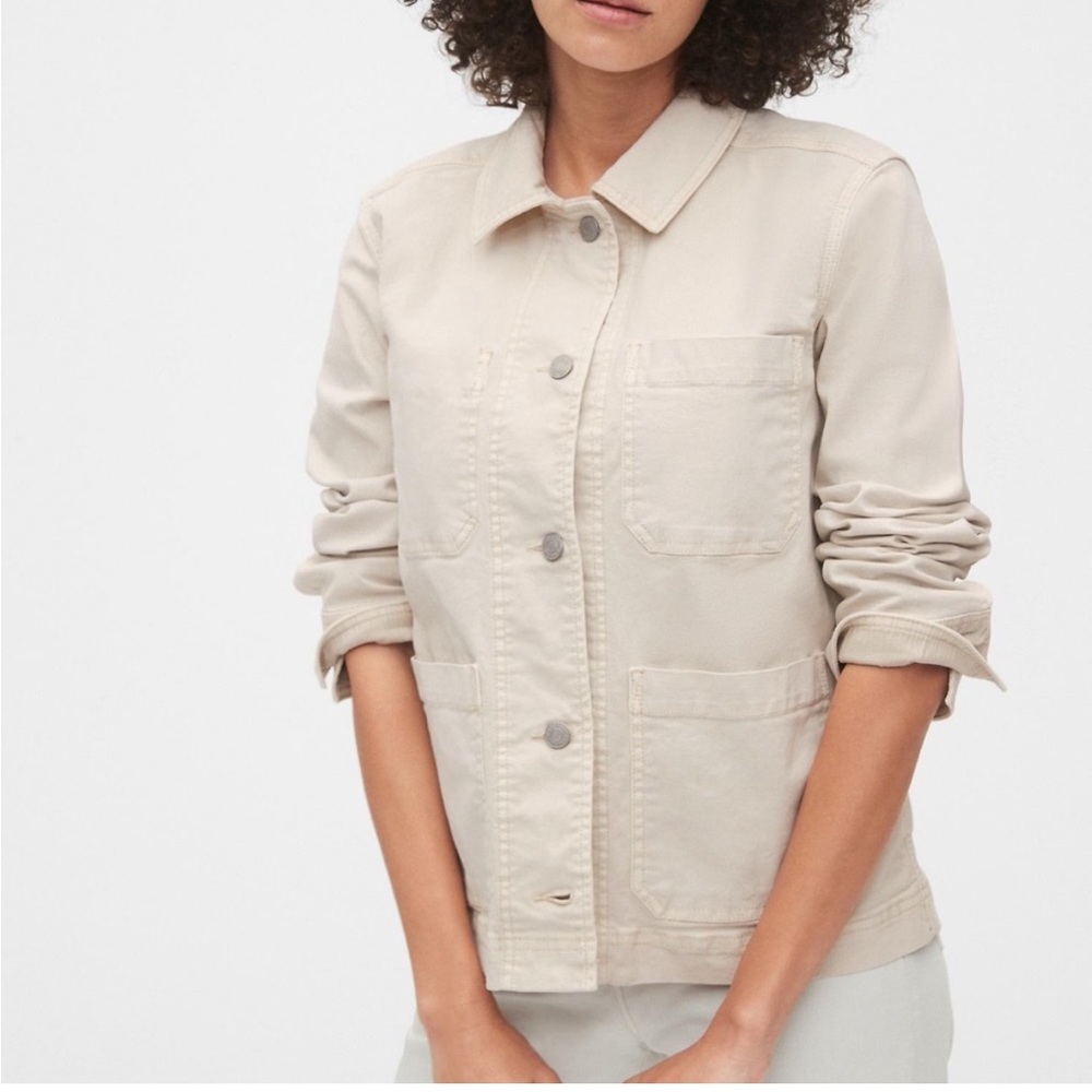 Chore Jacket Denim Beige XS